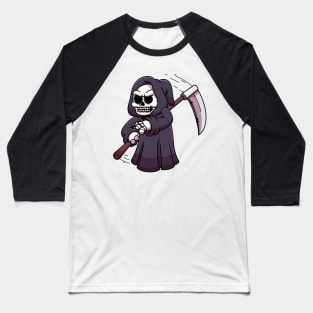 Grim Reaper Doing Tricks Baseball T-Shirt